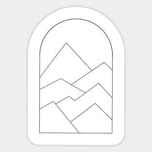 Mountain range Sticker